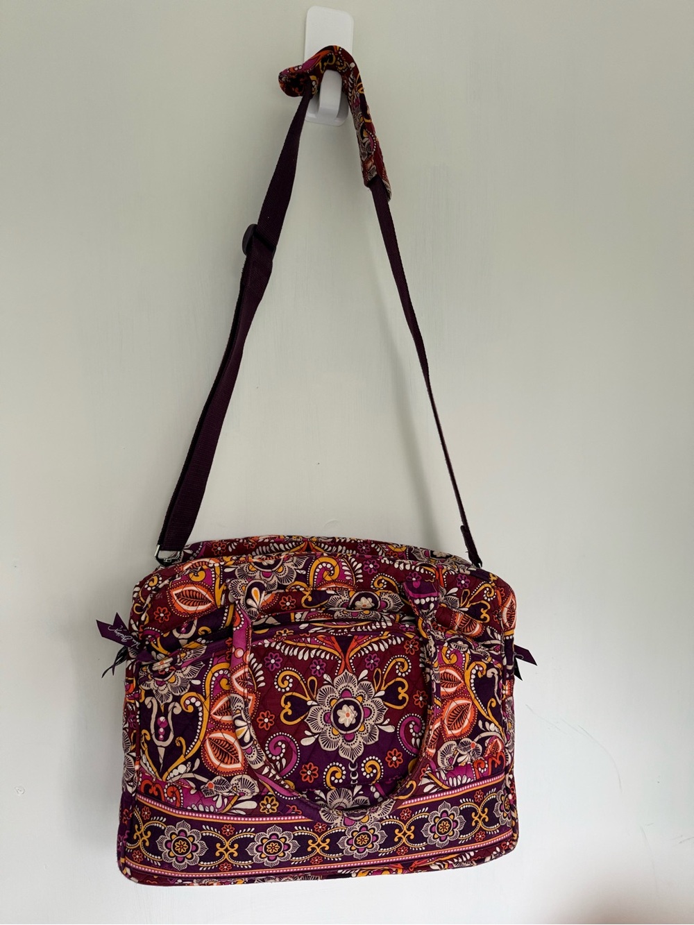 Vera Bradley Large Weekender Travel Duffel Bag Retired Safari Sunset